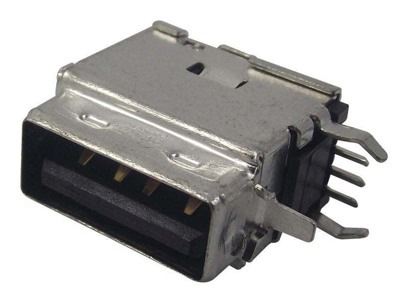 Molex 89485-8000 USB Connector Type A 2.0 Receptacle 4 Ways Through Hole Mount Right Angle