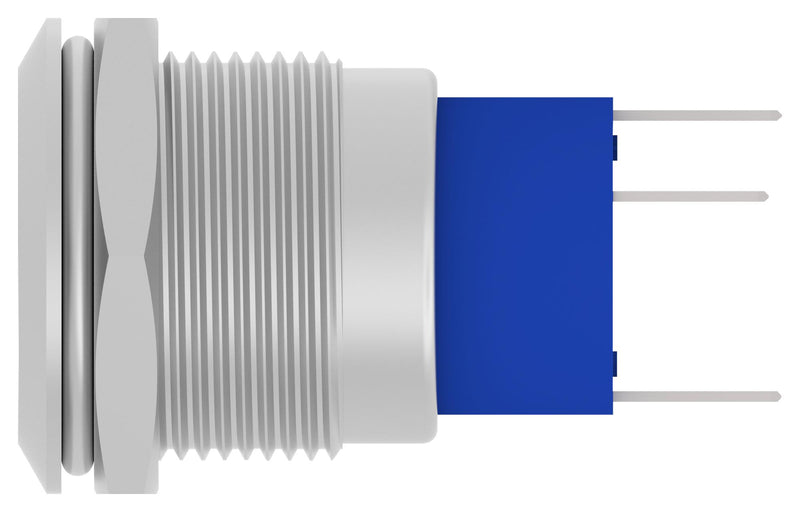 Alcoswitch - TE Connectivity AV1911RB12Q04 Vandal Resistant Switch AV19 Anti-Vandal Series Spst Natural Solder 3 A 250 V