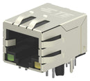 TE Connectivity 1-2301994-2 Modular Connector RJ45 Jack 1 x (Port) 8P8C Cat6 Through Hole Mount