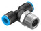 Festo QST-1/2-10 Pneumatic Fitting Push-In T-Fitting R1/2 14 bar 10 mm PBT (Polybutylene Terephthalate) QST