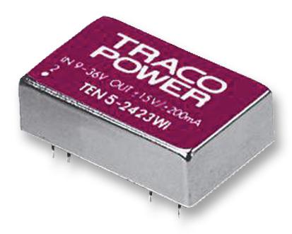 Traco Power TEN 5-4822WI TEN 5-4822WI Isolated Through Hole DC/DC Converter ITE 4:1 5 W 2 Output 12 V 250 mA