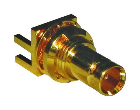 Amphenol RF 282133-75 / Coaxial Connector 1.0 2.3 Straight Bulkhead Jack Board Edge End Launch 75 ohm