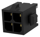 AMP - TE Connectivity 3-794632-4 Rectangular Connector Micro MATE-N-LOK Series 4 Contacts Header 3 mm Through Hole 2 Row