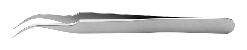 IDEAL-TEK 7B.SA Tweezer, Precision, Curve, Pointed, Stainless Steel, 115 mm