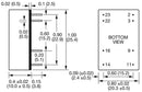 XP Power JCA0605D03 Isolated Board Mount DC/DC Converter 2:1 Input ITE 2 Output 6 W 15 V 200 mA