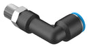 Festo QSLL-1/8-8 Pneumatic Fitting Push-In L-Fitting R1/8 14 bar 8 mm PBT (Polybutylene Terephthalate) Qsll