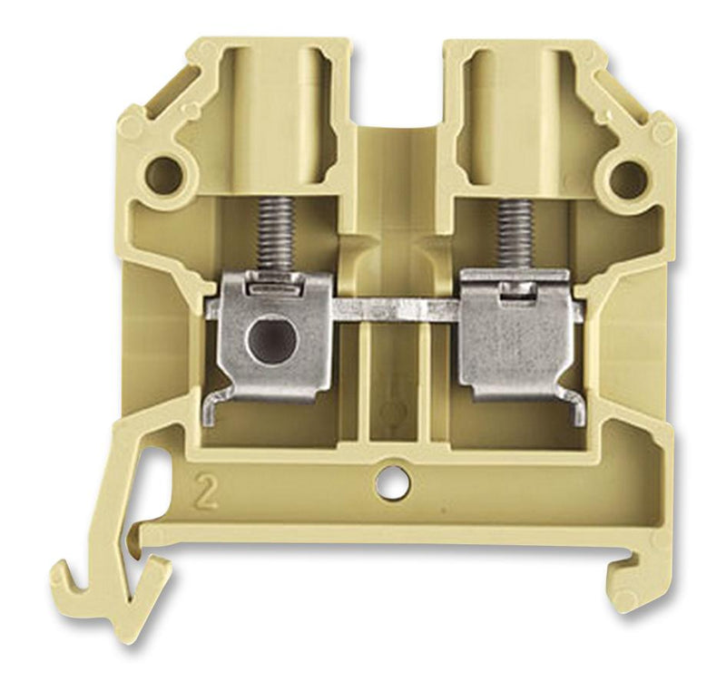 Weidmuller 044366 SAK4/35 044366 SAK4/35 DIN Rail Mount Terminal Block 2 Ways 22 AWG 10 6 mm&Acirc;&sup2; Screw 36 A