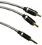 PRO Signal PS000243 Audio / Video Cable Assembly 3.5mm Stereo Jack Plug Phono (RCA) x 2 6.6 ft m Grey