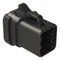 Amphenol SINE/TUCHEL ATP06-6S-EC01BK ATP06-6S-EC01BK Automotive Connector Housing w/ End Cap ATP Plug 6 Ways