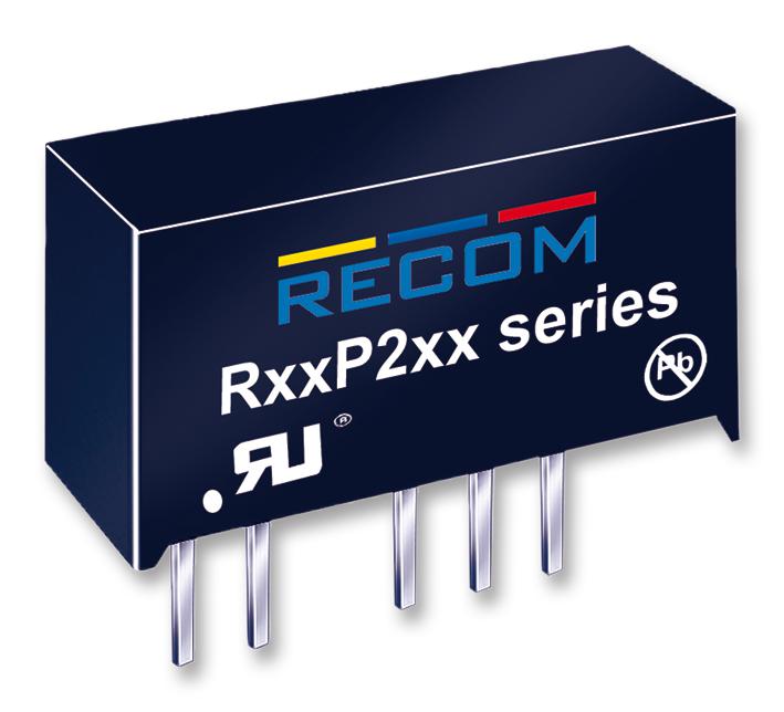 RECOM POWER R12P215S Isolated Board Mount DC/DC Converter, Medical, 1 Output, 2 W, 15 V, 132 mA