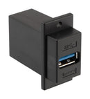 L-COM ECF504-3AB-BLK USB Coupler 3.0 Type A RCPT-B Rcpt BLK New