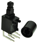 E-SWITCH PB400EEQR1BLK Pushbutton Switch PB400 Series Dpst Off-On Round Black New