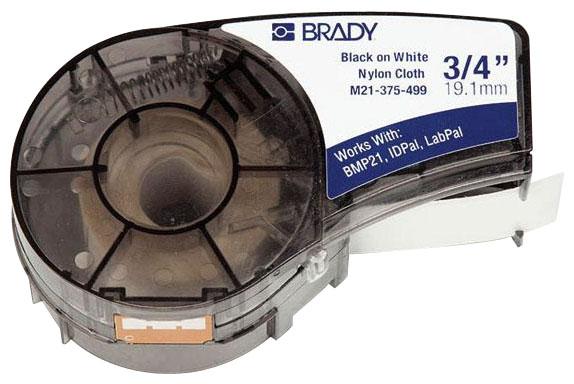 Brady M21-375-595-RD Labeling Tape 0.375INX21FT WHITE/RED