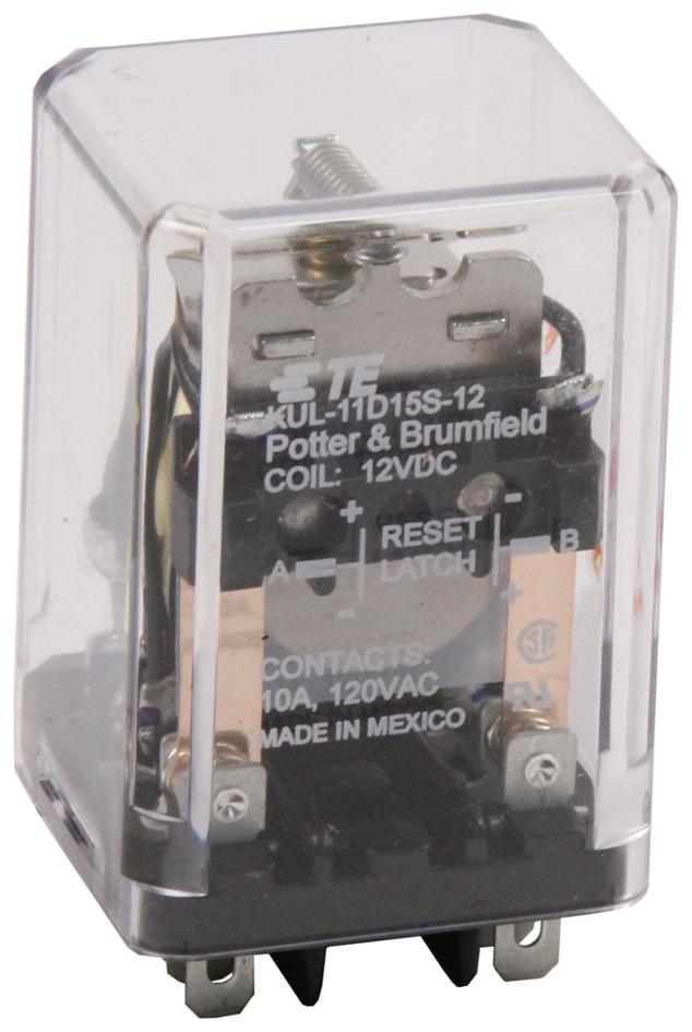 POTTER&BRUMFIELD - TE Connectivity KUL-11D15S-12 Relay Dpdt 250VAC 28VDC 10A