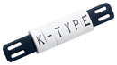 Raychem - TE Connectivity 13611920 Wire Marker Pre Printed K Black White 5.8mm x 12.56mm 7 mm