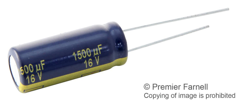 PANASONIC ELECTRONIC COMPONENTS EEUFK1V152L Electrolytic Capacitor, 1500 &micro;F, 35 V, FK Series, &plusmn; 20%, Radial Leaded, 12.5 mm