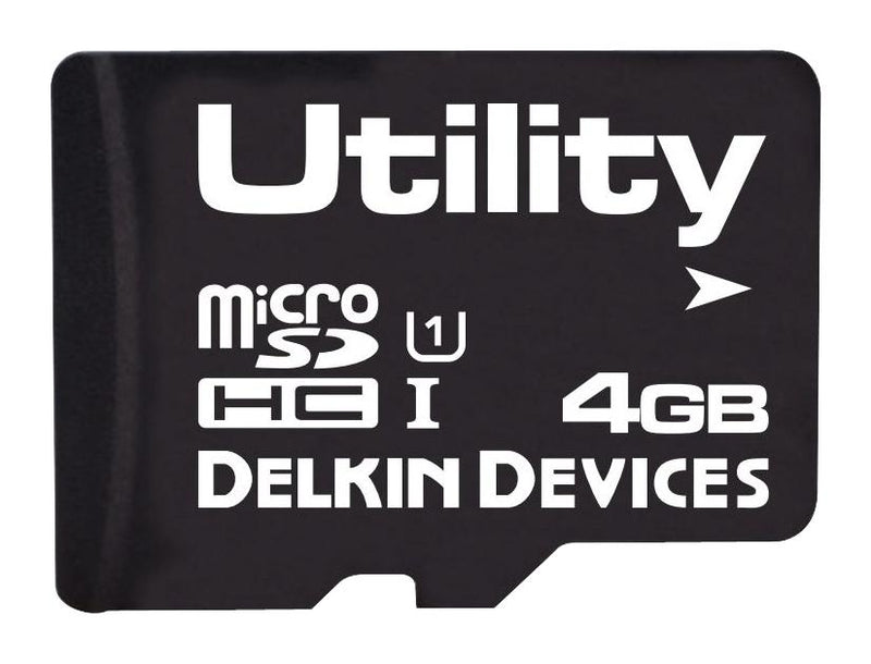 Delkin Devices S304GSEMC-U3000-3 Flash Memory Card Microsd 4 GB Utility+ Series New