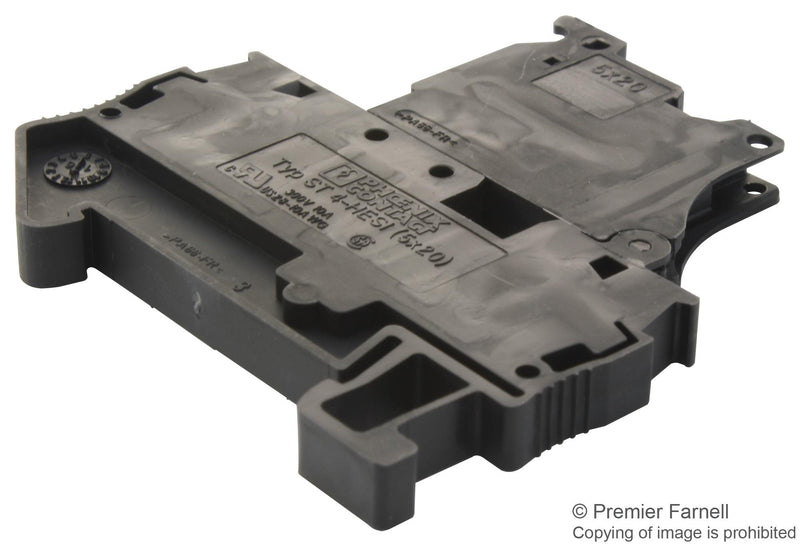 Phoenix Contact ST 4-HESILED 24 (5X20) Fused Terminal Block 2 Ways 28AWG to 10AWG 6 mm&Acirc;&sup2; Clamp 6.3 A V