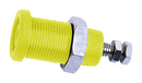 Mueller Electric BU-P72930-4. Banana Test Connector Jack Panel Mount 36 A 1 kV Nickel Plated Contacts Yellow