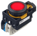 Idec CW1L-M1E10QM4R Illuminated Pushbutton Switch Flush Silhouette CW Series SPST-NO Momentary Spring Return 10 A