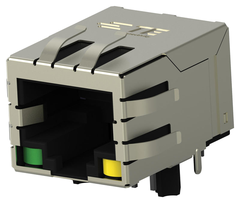 TE Connectivity 2337992-4 Modular Connector RJ45 Jack 1 x (Port) 8P8C Cat5 Through Hole Mount