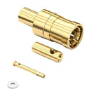 Wurth Elektronik 61646021110420 RF / Coaxial Connector SMB Straight Plug Crimp 50 ohm RG178 RG196 Beryllium Copper