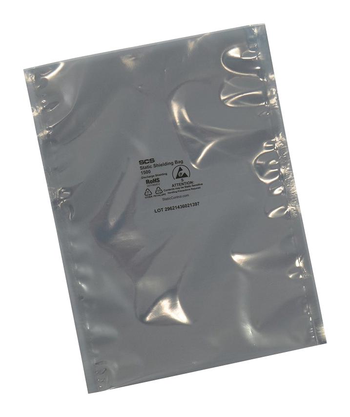 SCS 1501222 1501222 Antistatic Bag 1500 Series Shielding (Metal-Out) Heat Seal 304.8mm W x 558.8mm L