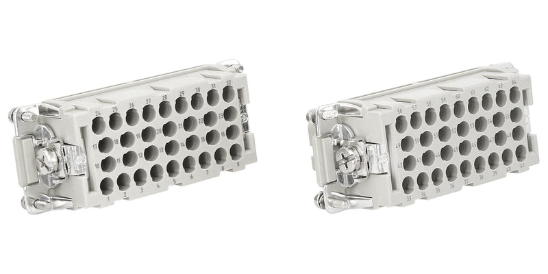 Multicomp PRO MP009592 Heavy Duty Connector MP-HEE Inserts Insert 64+PE Contacts 32B Receptacle