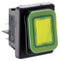 Multicomp PRO MP005730 Rocker Switch IP65 On-None-Off Dpst Illuminated Panel Mount Green