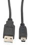 Multicomp PRO MP005210 MP005210 USB Cable Type A Plug to Mini B 3 m 9.8 ft 2.0 Black