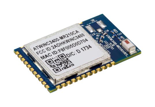 Microchip ATWINC3400-MR210CA131 Bluetooth Module BLE 5.0 72.2 Mbps 3 V to 4.2 -90 dBm -40 &deg;C 85 New