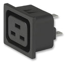 SCHURTER 4797.3000 Power Entry Connector, 4797 Series, Receptacle, 250 VAC, 16 A, Panel Mount, Solder