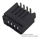 JST (JAPAN SOLDERLESS TERMINALS) 04FMN-BMT-A-TF(LF)(SN) FFC / FPC Board Connector, 1 mm, 4 Contacts, Receptacle, FMN Series, Surface Mount, Top