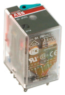 ABB 1SVR405612R1100 Power Relay Interface 3PDT 24 VDC 10 A CR-M Series Socket Non Latching