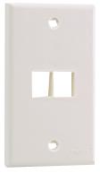 PANDUIT NK2FNIW VERTICAL FACEPLATE, 2 MODULE, WHITE