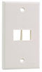 PANDUIT NK2FNIW VERTICAL FACEPLATE, 2 MODULE, WHITE