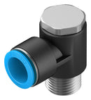 Festo QSLV-1/2-16 Pneumatic Fitting Push-In L-Fitting R1/2 14 bar 16 mm PBT (Polybutylene Terephthalate) Qslv