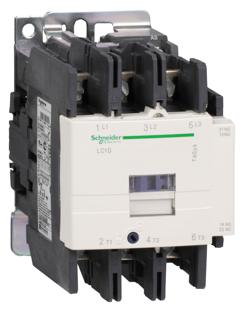 Schneider Electric LC1D80F7 LC1D80F7 Contactor Tesys D Series 80 A DIN Rail Panel 690 VAC 3PST-NO 3 Pole 60 hp