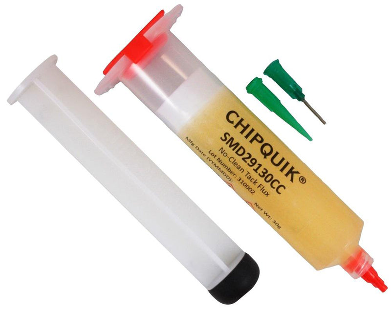 Chip Quik SMD29130CC Solder Flux No Clean Soldering Syringe 30 cc