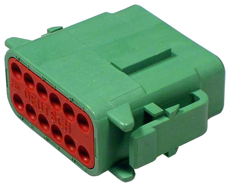 Deutsch - TE Connectivity DTM06-12SC Automotive Connector Housing DTM Plug 12 Ways AMP Series Size 20 Socket Contacts