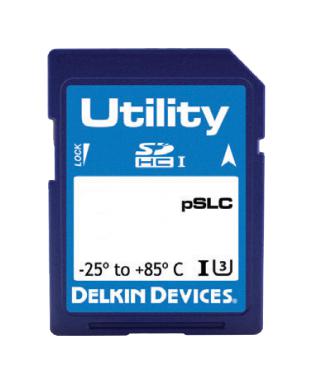 Delkin Devices SF04APGJN-U3000-3 Flash Memory Card Sdhc UHS-1 Class 10 4 GB Utility Pslc SD Series