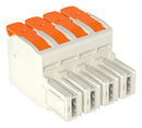 Wago 832-1105 Pluggable Terminal Block 10.16 mm 5 Ways 18 AWG 4 16 mm&sup2; Push In Lock