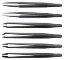 IDEAL-TEK K6PICF Tweezer, Kit, Carbon Fibre, ESD, 6 Pieces