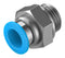 Festo QS-G1/2-12 Pneumatic Fitting Push-In G1/2 14 bar 12 mm Brass QS