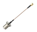 Taoglas CAB.955 RF / Coaxial Cable Assembly N-Type Jack to SMA Plug RG316 50 ohm 3.9 " 100 mm Brown New