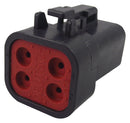 Deutsch - TE Connectivity DTP06-4S-CE02 Automotive Connector Housing IP68 DTP Plug 4 Ways Series Socket Contacts