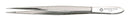 Bernstein Werkzeugfabrik 5-121 Tweezer Precision Straight Pointed Nickel Plated Steel 120 mm Length