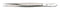 Bernstein Werkzeugfabrik 5-121 Tweezer Precision Straight Pointed Nickel Plated Steel 120 mm Length