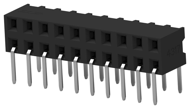 TE Connectivity 2-2314924-0 2-2314924-0 PCB Receptacle Board-to-Board 2 mm Rows 20 Contacts Through Hole Mount Ampmodu