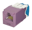 Panduit CJ6X88TGVL CJ6X88TGVL RJ45 Conn Jack 8P8C 1PORT Violet